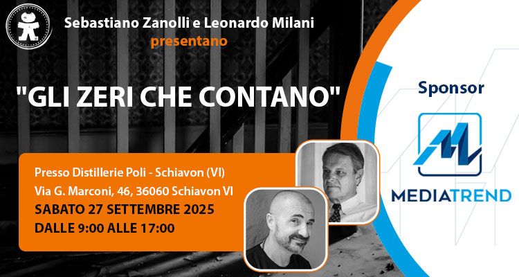 Mediatrend  partner dellevento Gli Zeri che Contano di Sebastiano Zanolli